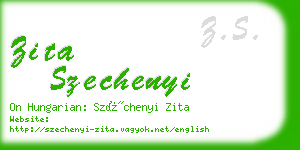 zita szechenyi business card